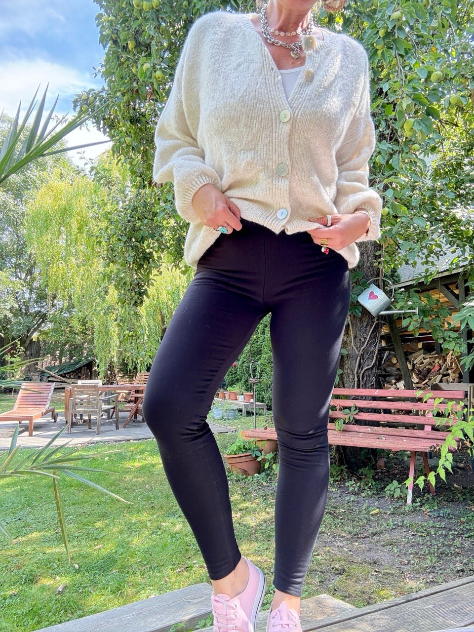 Leggings Thermo Schwarz - FROLLEIN KÄTHE Shop