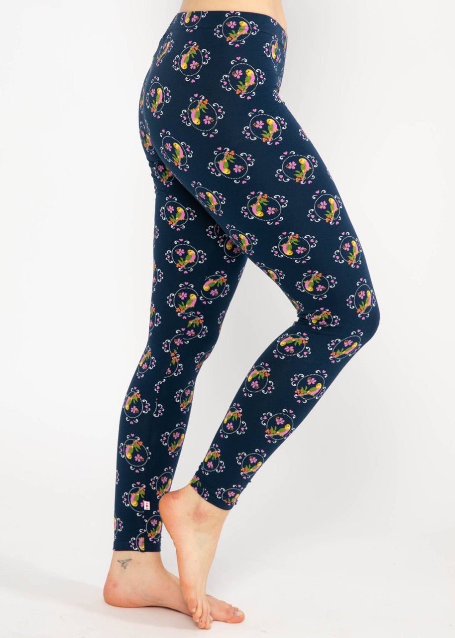 Leggings Vogelsang Blau - FROLLEIN KÄTHE Shop