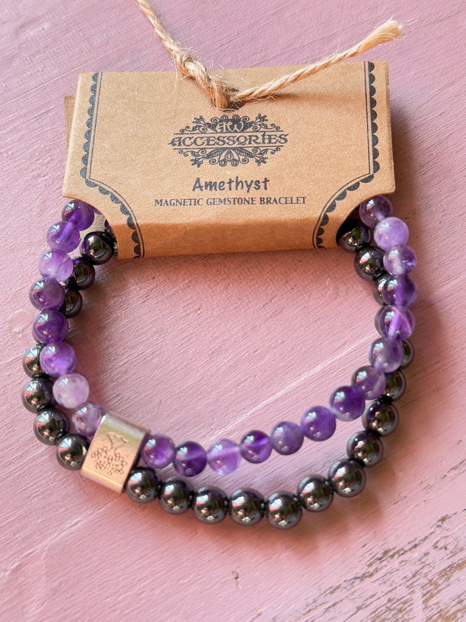 Magnetarmband Amethyst 2 - teilig - FROLLEIN KÄTHE Shop