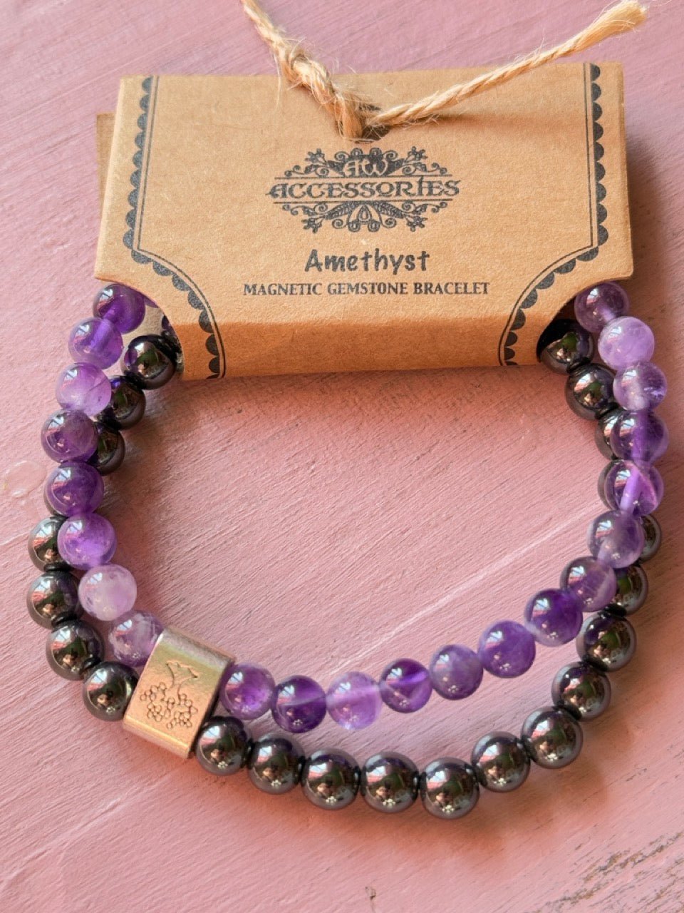 Magnetarmband Amethyst 2 - teilig - FROLLEIN KÄTHE Shop