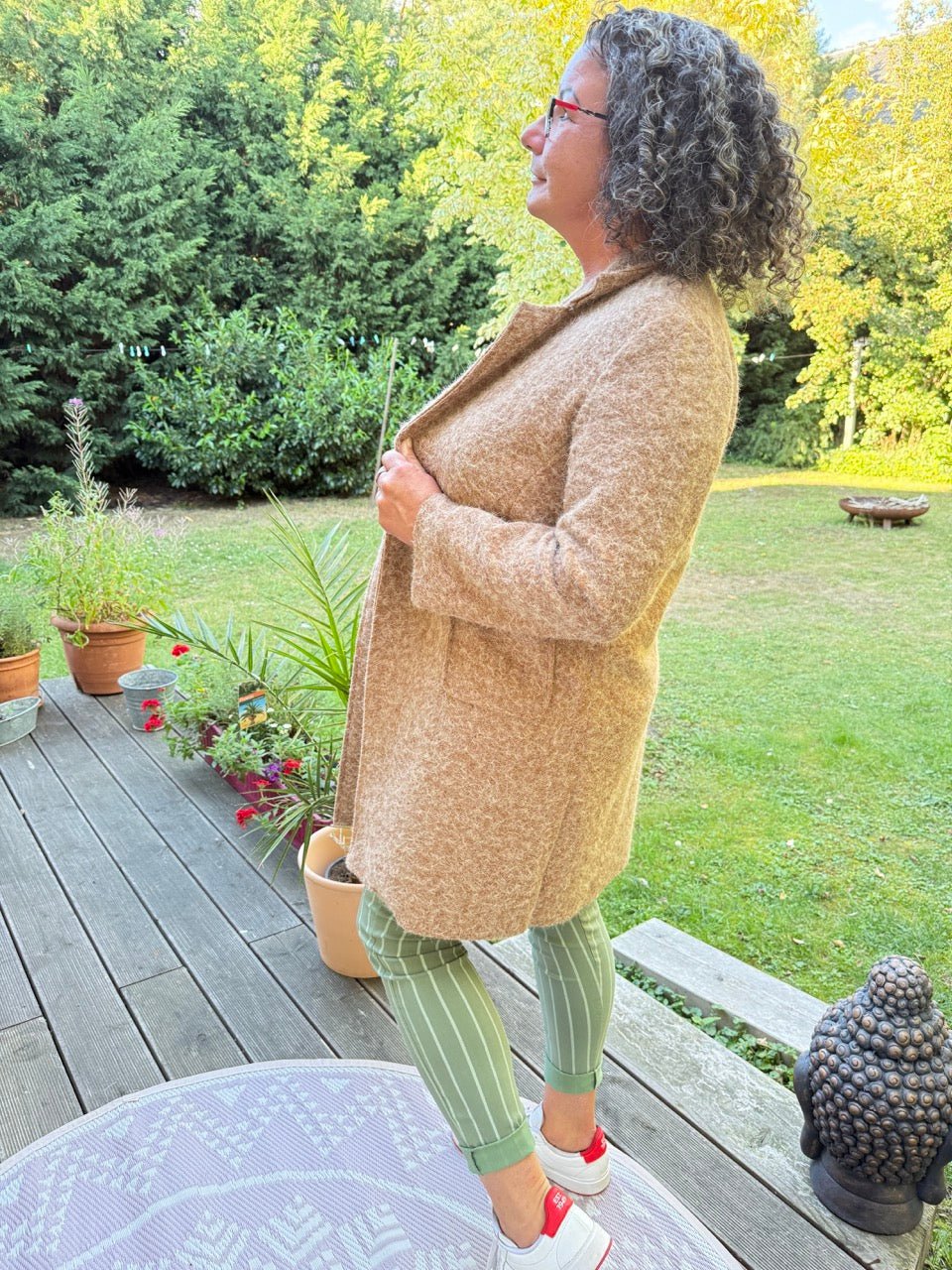 Mantel Jacke Fräulein Flauschig Cappuccino - FROLLEIN KÄTHE Shop