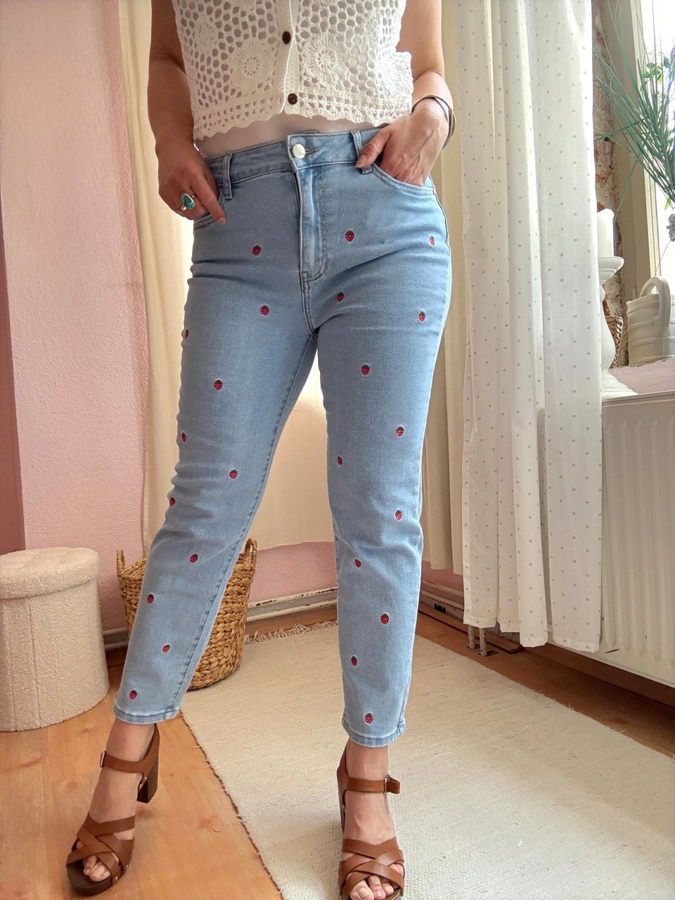 Mom Jeans Strawberry - FROLLEIN KÄTHE Shop