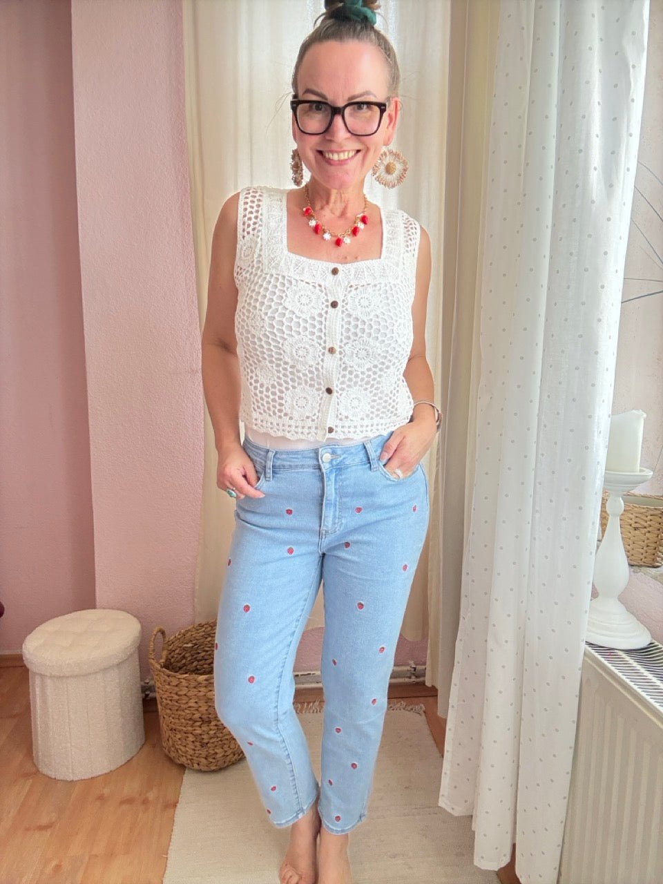 Mom Jeans Strawberry - FROLLEIN KÄTHE Shop