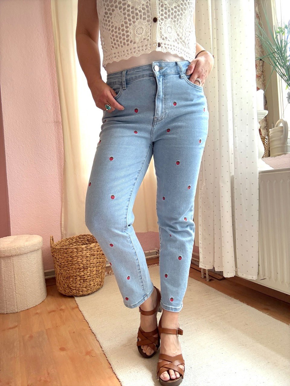 Mom Jeans Strawberry - FROLLEIN KÄTHE Shop