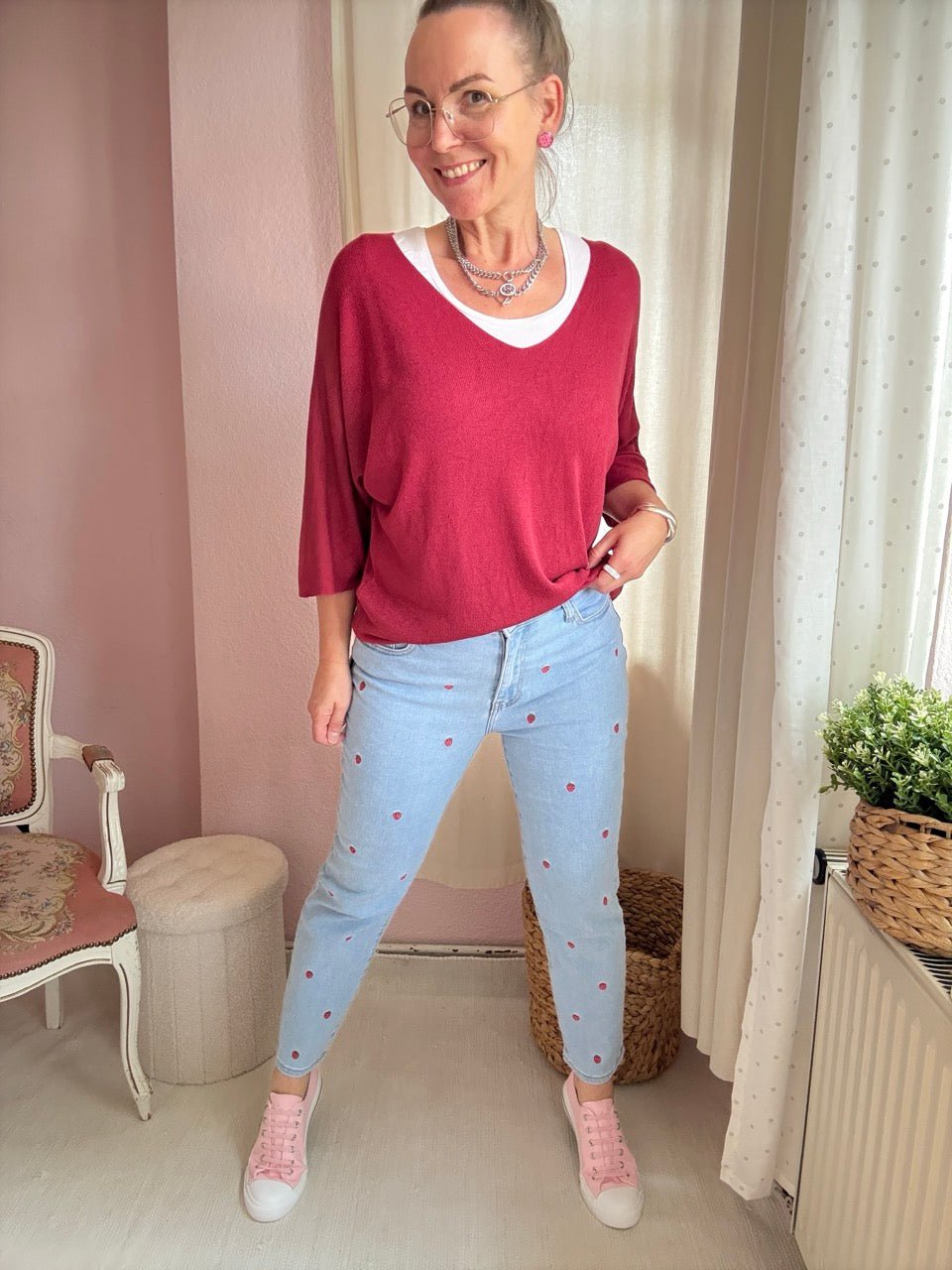 Mom Jeans Strawberry - FROLLEIN KÄTHE Shop