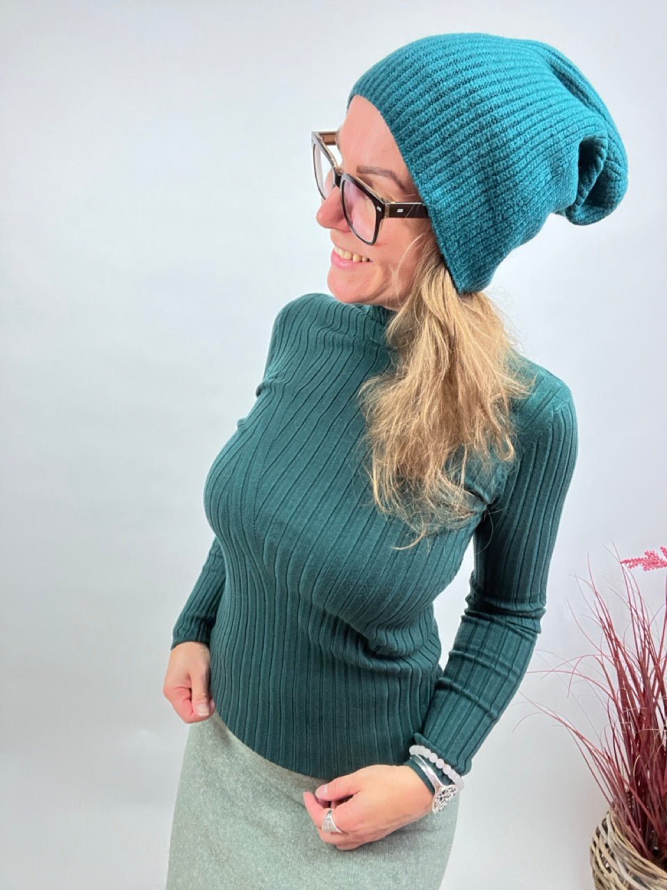 Mütze Beanie Lotte Grün - FROLLEIN KÄTHE Shop