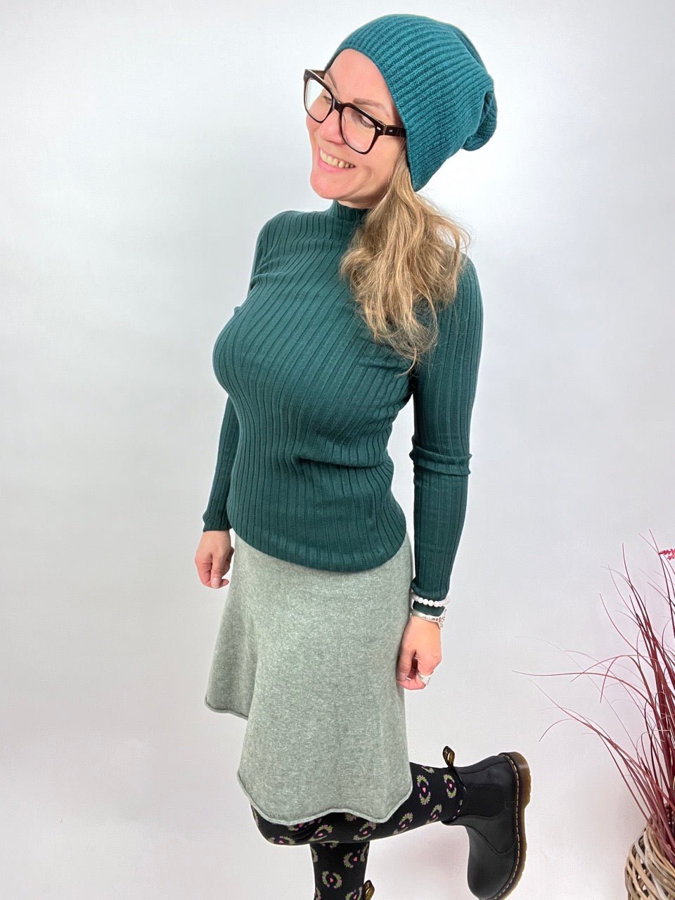 Mütze Beanie Lotte Grün - FROLLEIN KÄTHE Shop
