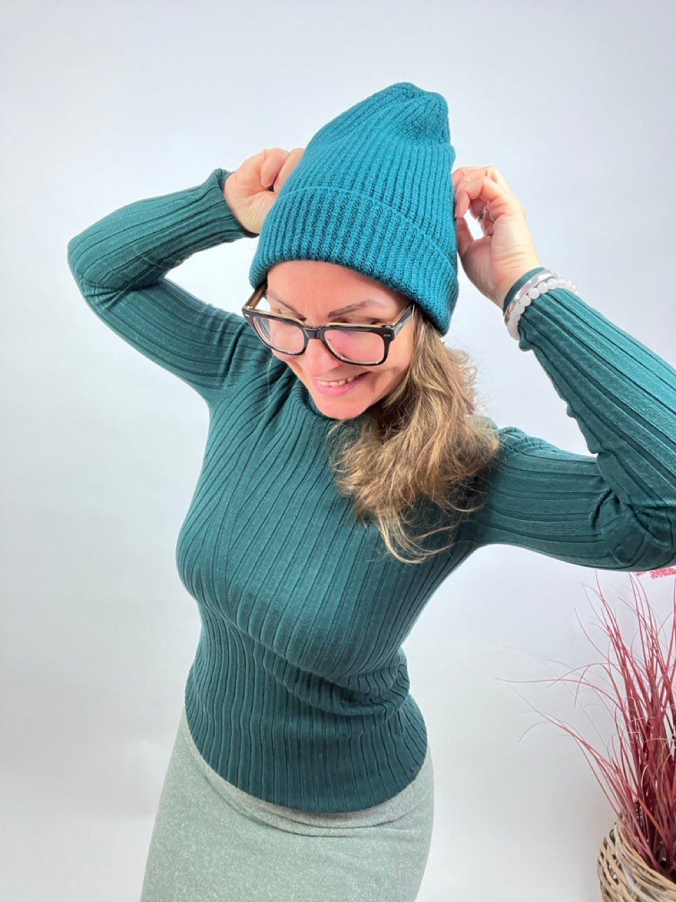 Mütze Beanie Lotte Grün - FROLLEIN KÄTHE Shop