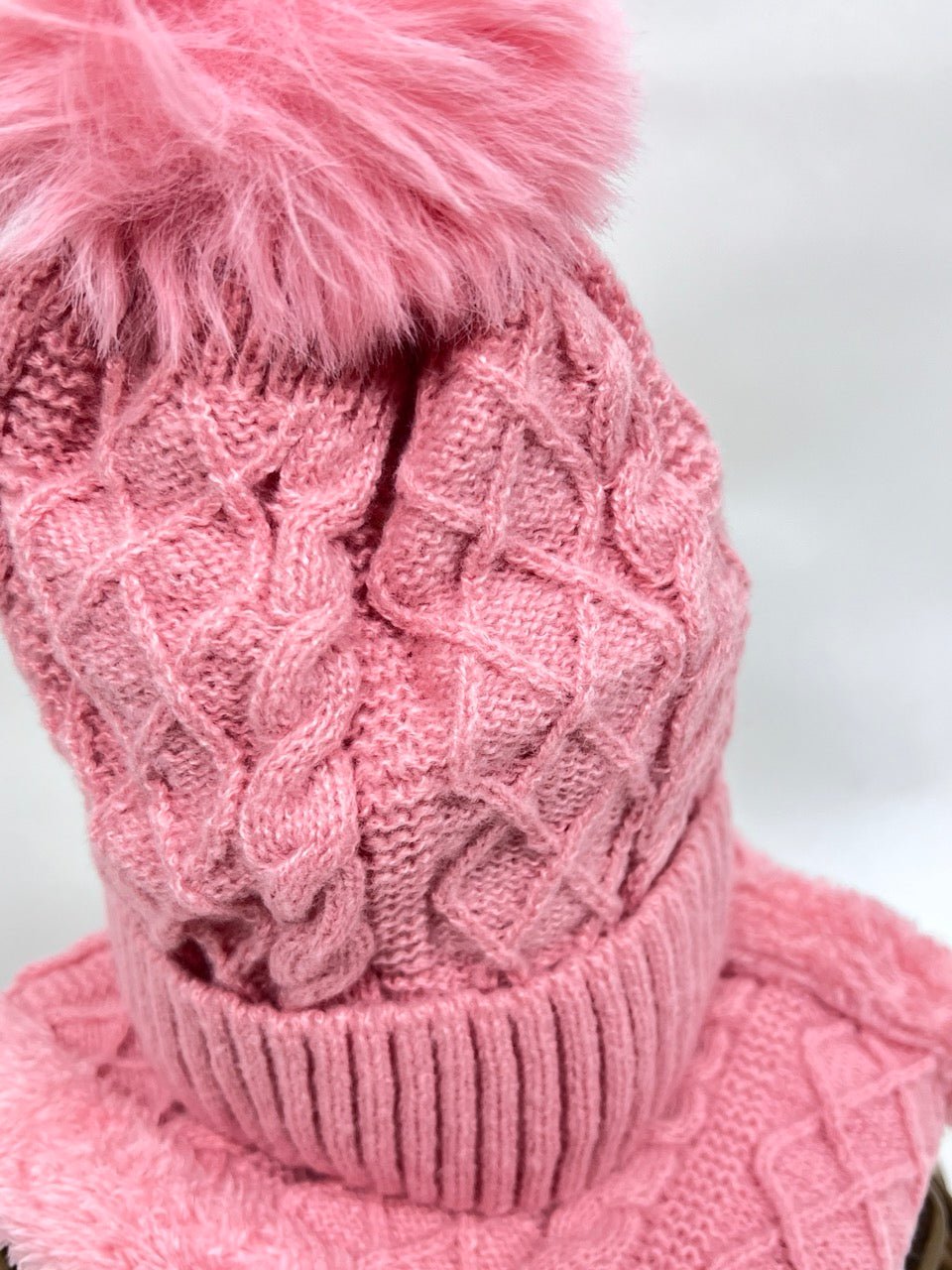 Mütze & Halswärmer Set Rosa - FROLLEIN KÄTHE Shop