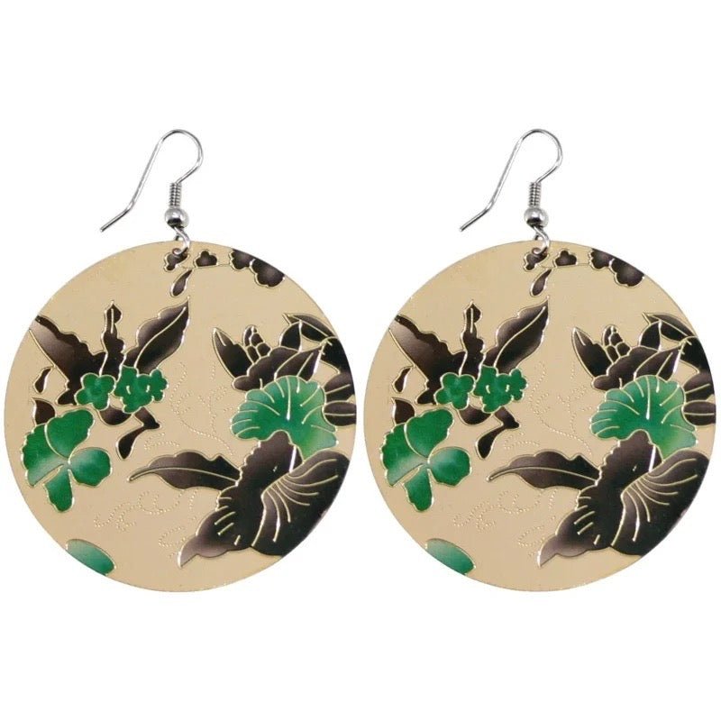 Ohrhänger Grüne Blüten - FROLLEIN KÄTHE Shop