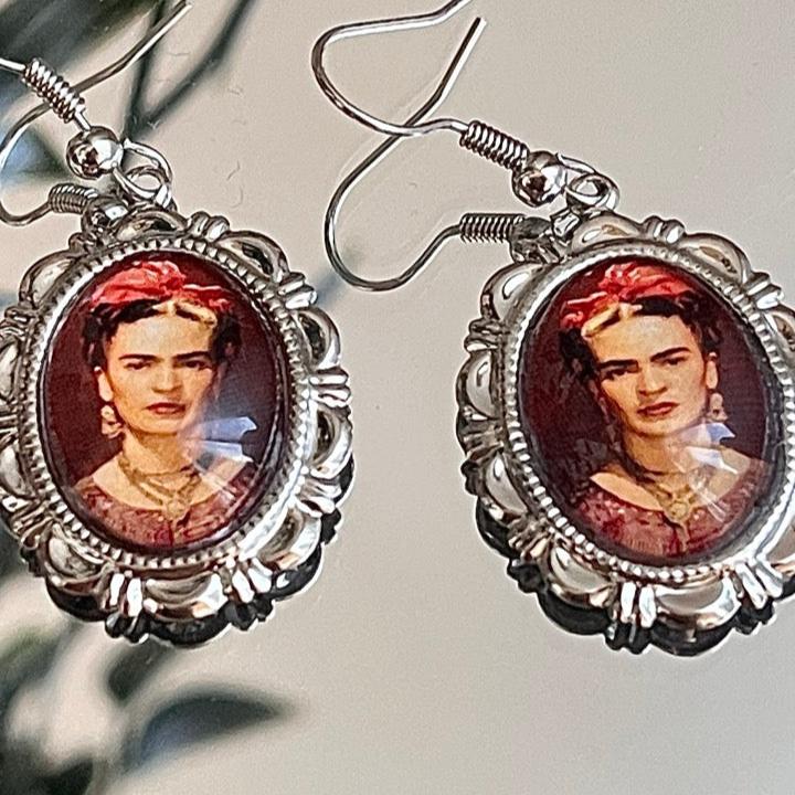 Ohrhänger Kiki Oval Frida mit Ornamenten - FROLLEIN KÄTHE Shop
