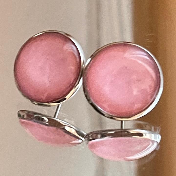 Ohrstecker Kiki in Alt Rose Uni 16mm - FROLLEIN KÄTHE Shop