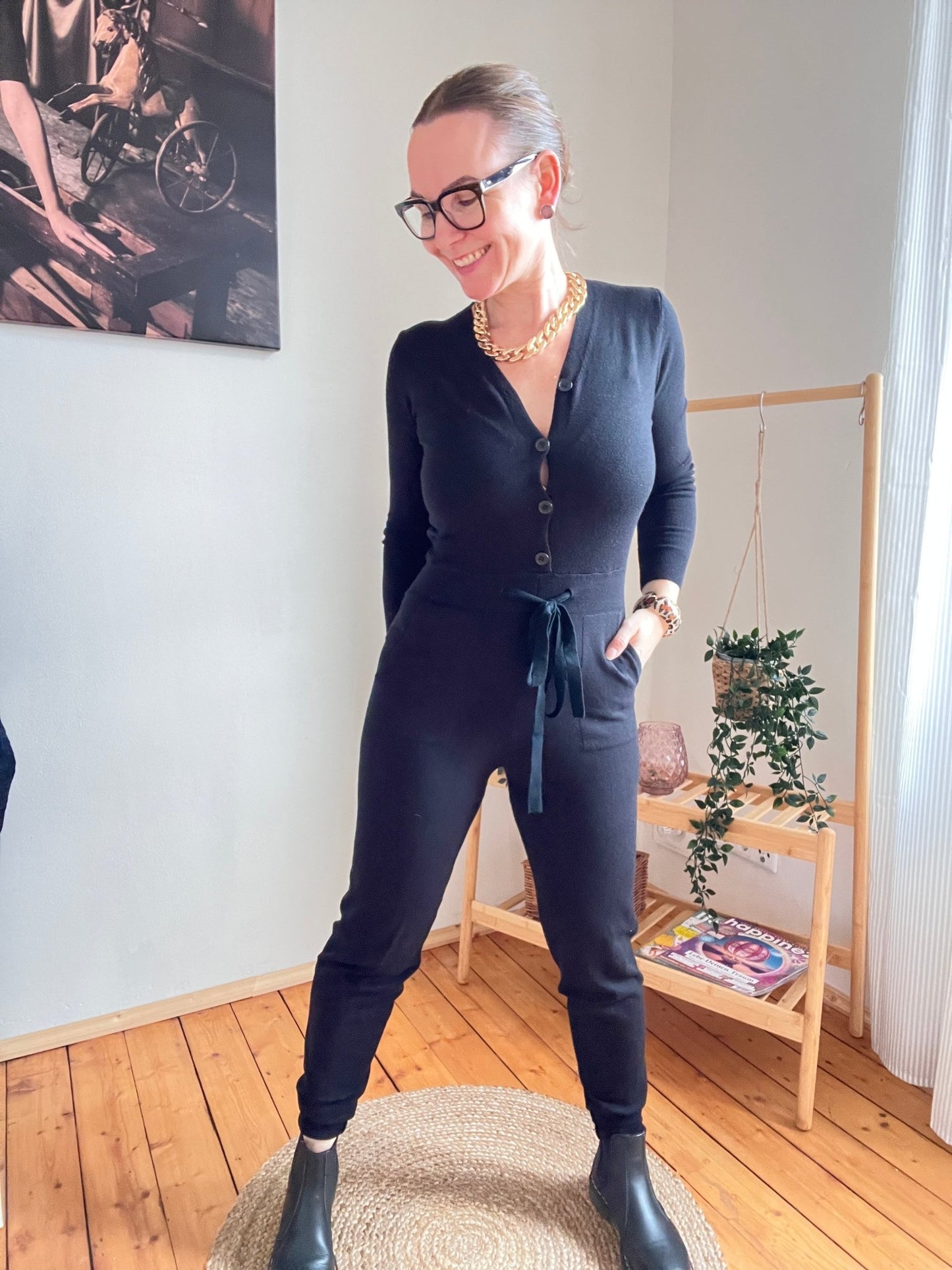Overall Mary Schwarz - FROLLEIN KÄTHE Shop
