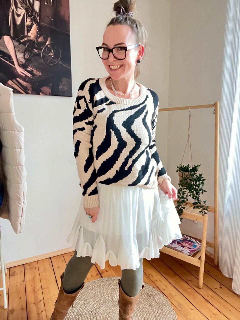 Pulli Animal Cream - FROLLEIN KÄTHE Shop
