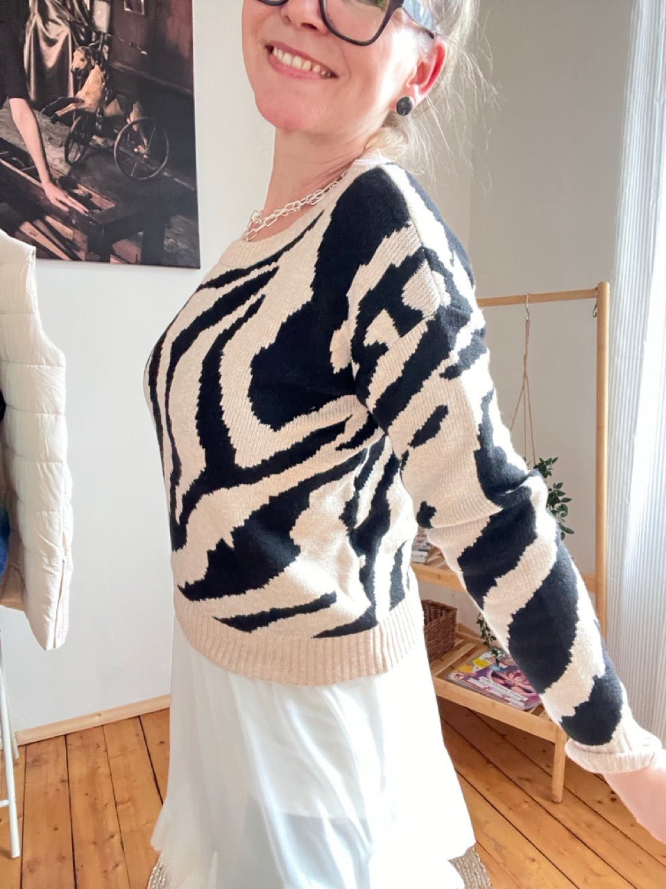 Pulli Animal Cream - FROLLEIN KÄTHE Shop