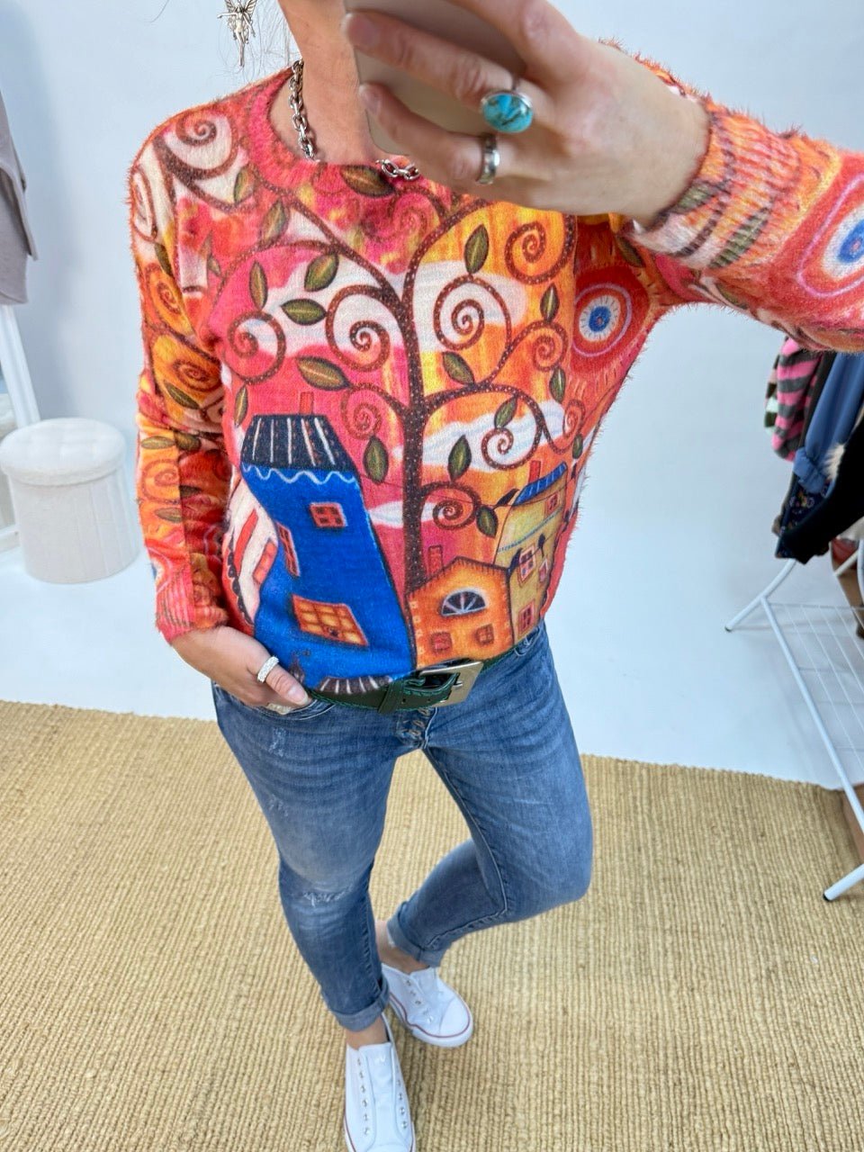 Pulli Color Edition Home Koralle - FROLLEIN KÄTHE Shop