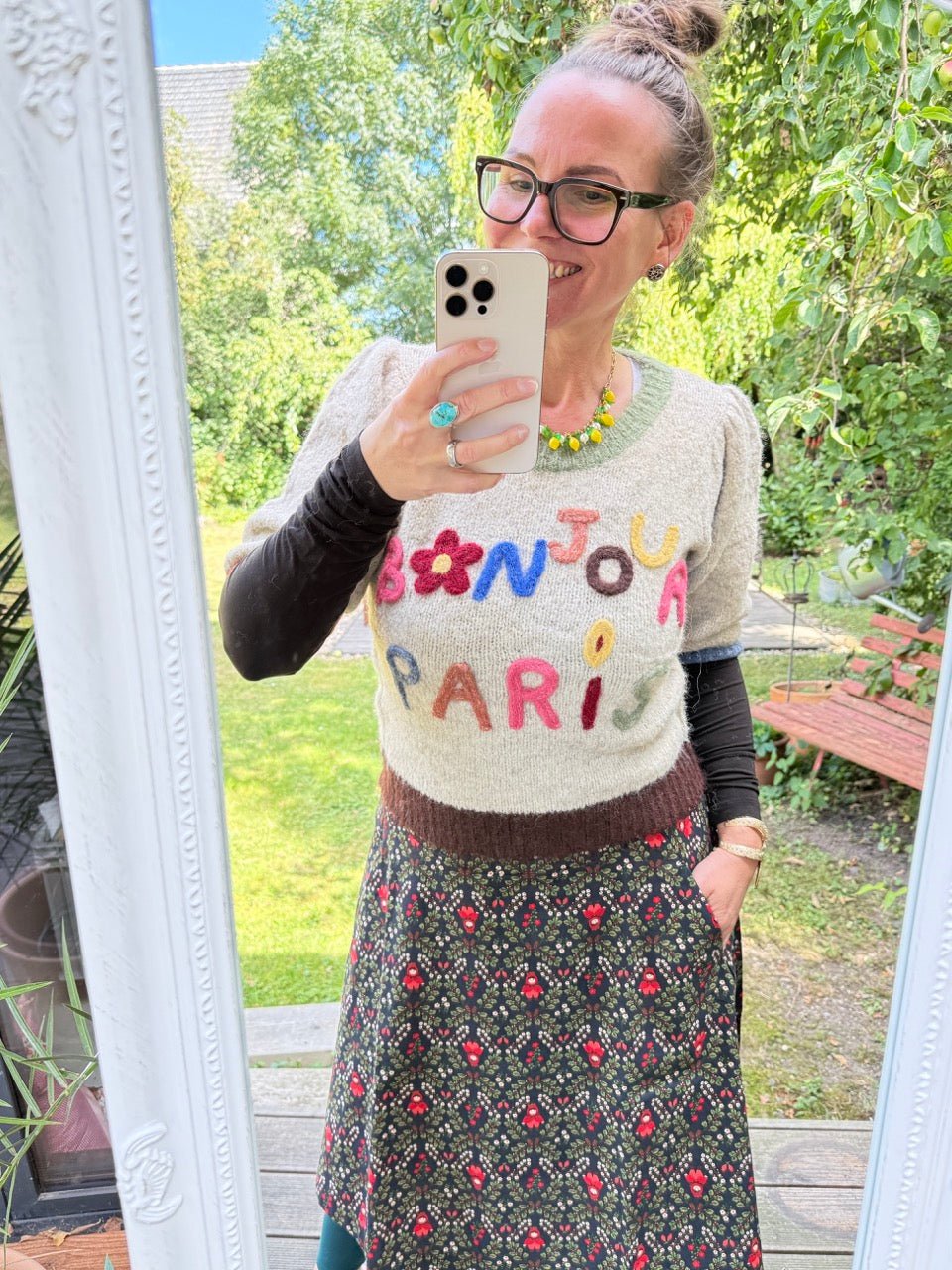 Pulli Hello Paris Beige - FROLLEIN KÄTHE Shop