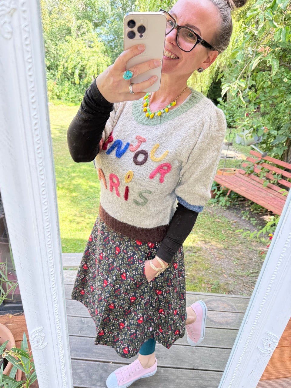 Pulli Hello Paris Beige - FROLLEIN KÄTHE Shop