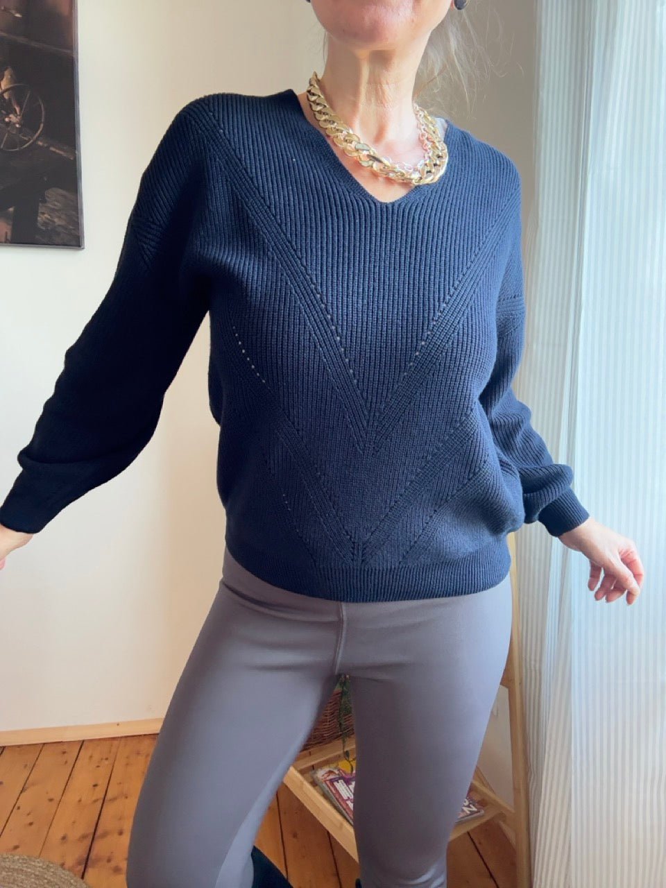 Pulli Hilda Dunkelblau - FROLLEIN KÄTHE Shop