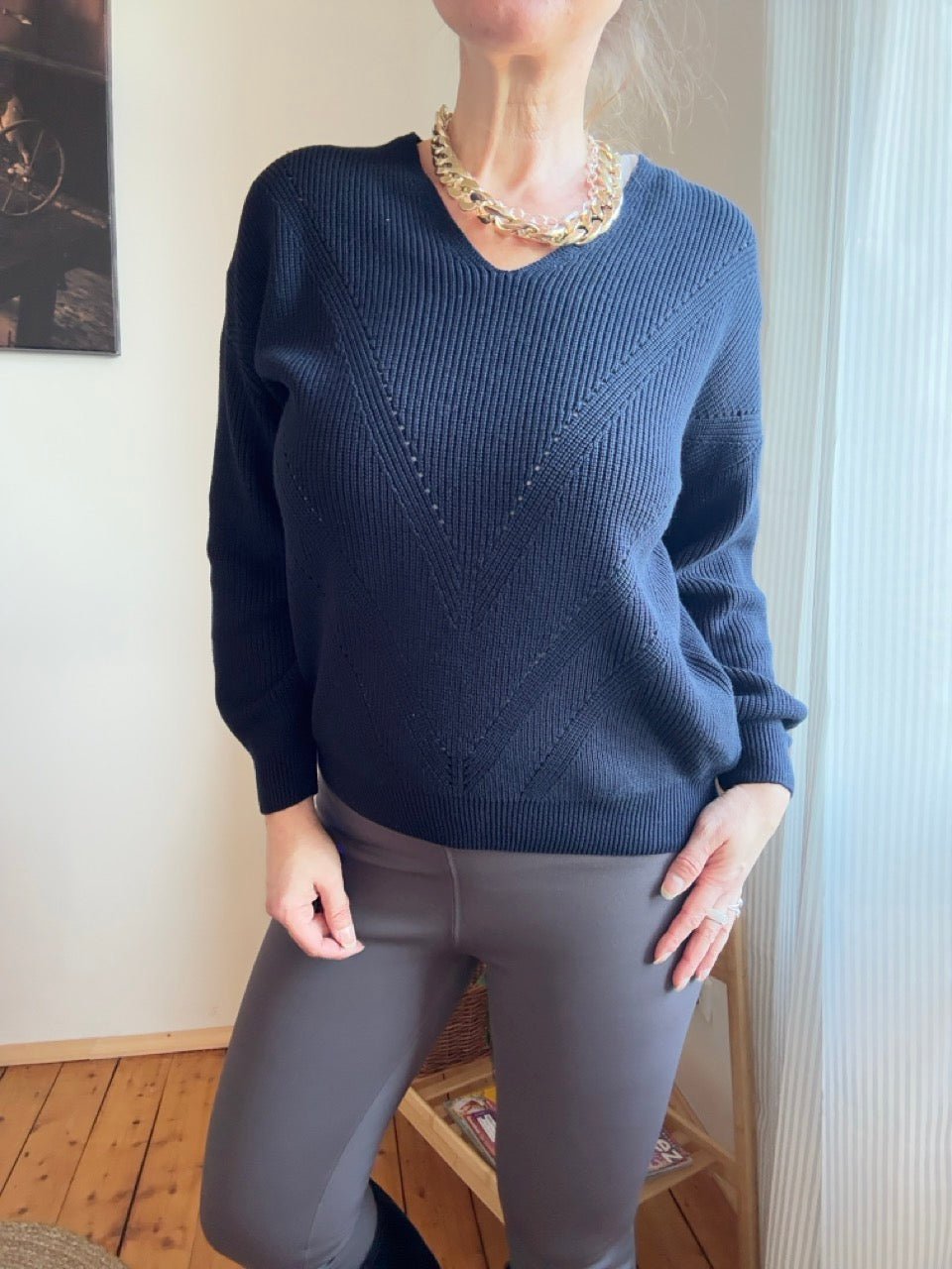 Pulli Hilda Dunkelblau - FROLLEIN KÄTHE Shop