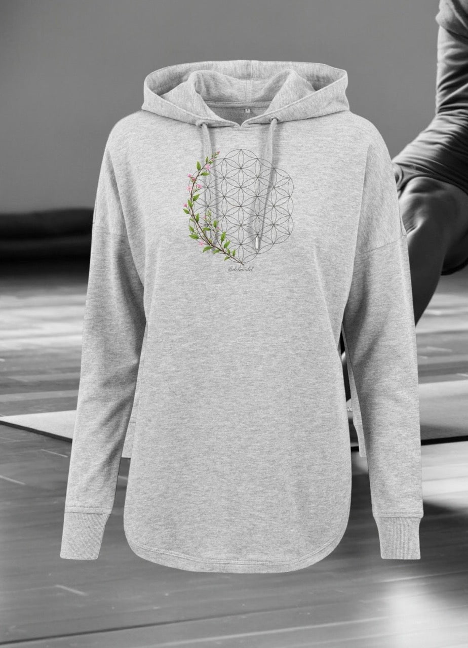 Pulli Kapuzensweat Edelmädel Blume des Lebens - FROLLEIN KÄTHE Shop