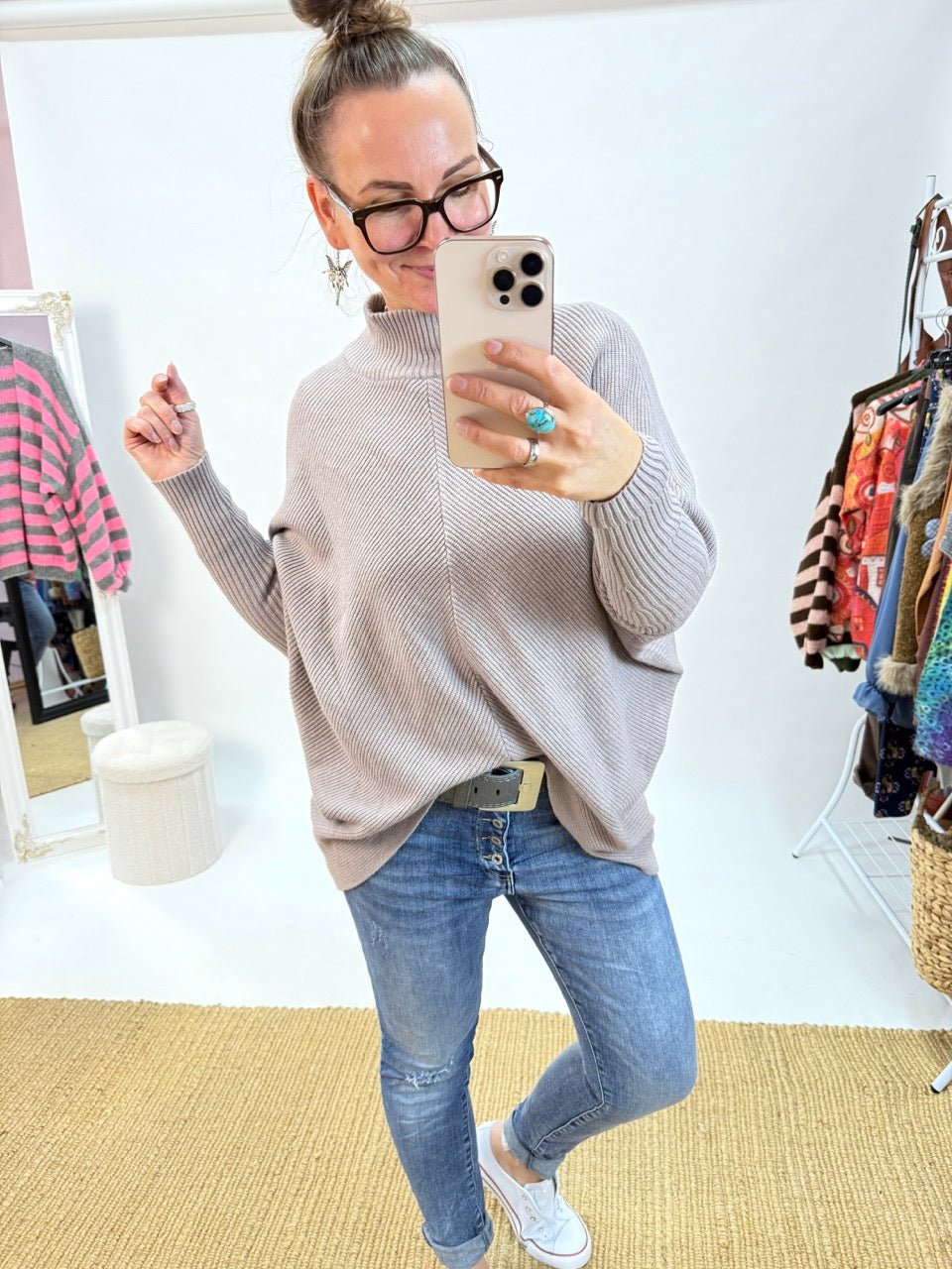 Pulli Lieblingsstück Milchkaffee - FROLLEIN KÄTHE Shop