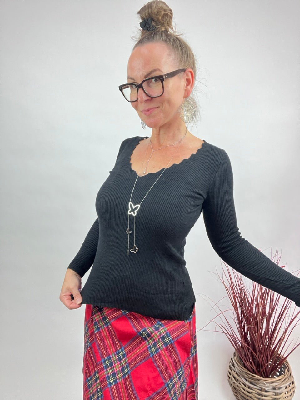 Pulli Lina Schwarz NEU! - FROLLEIN KÄTHE Shop
