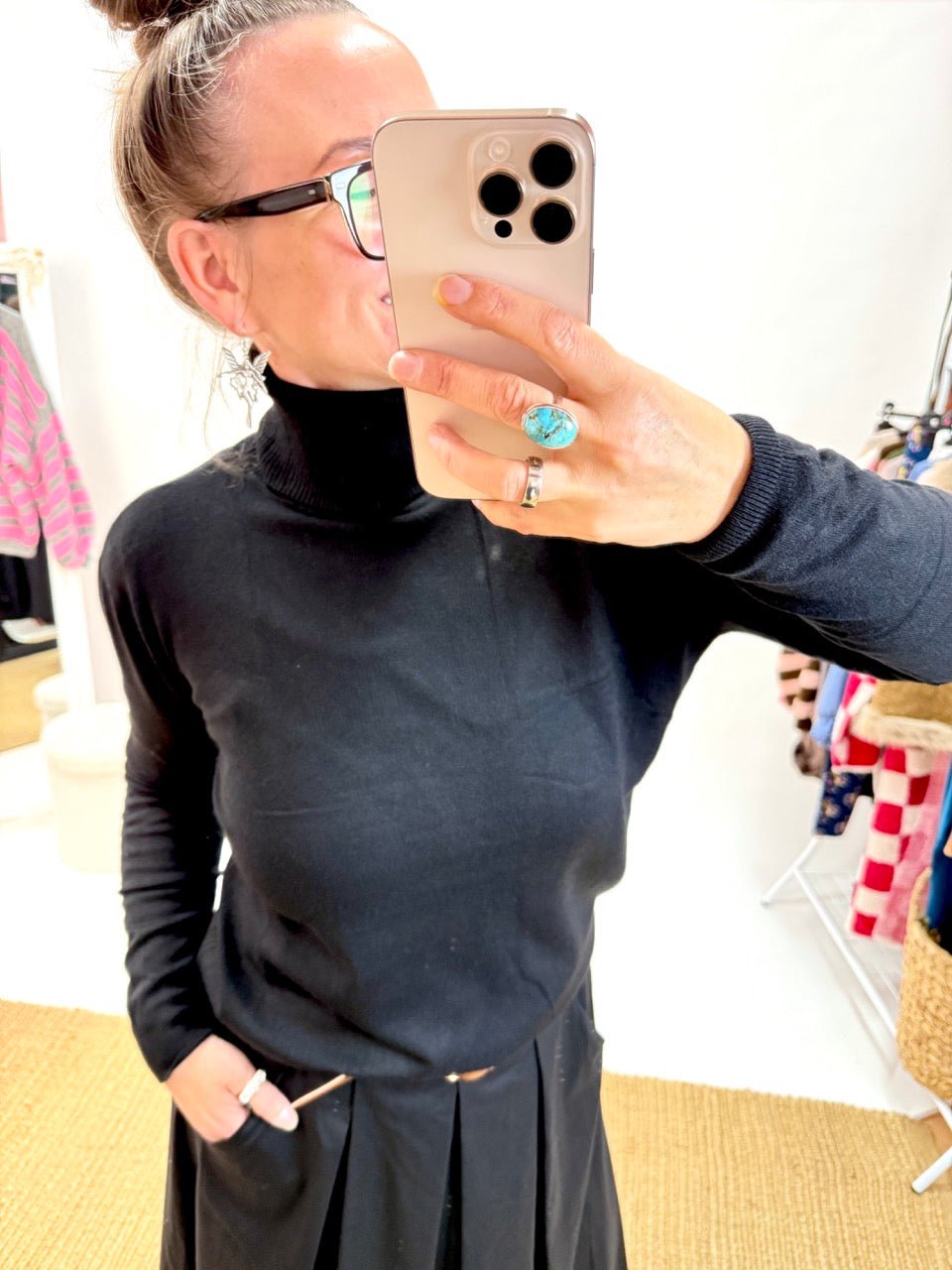 Pulli Mimi Schwarz - FROLLEIN KÄTHE Shop