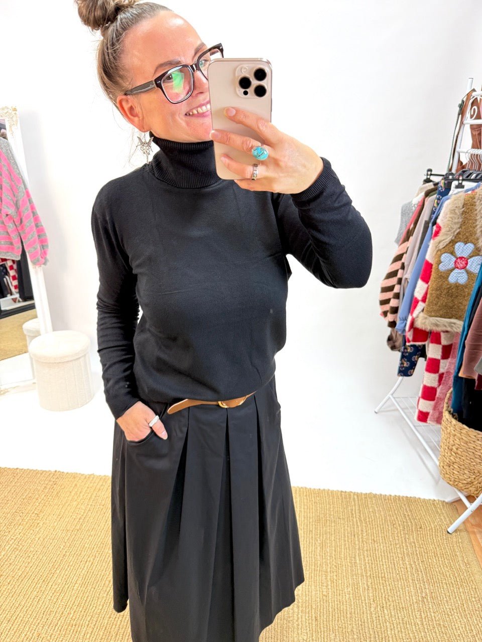 Pulli Mimi Schwarz - FROLLEIN KÄTHE Shop