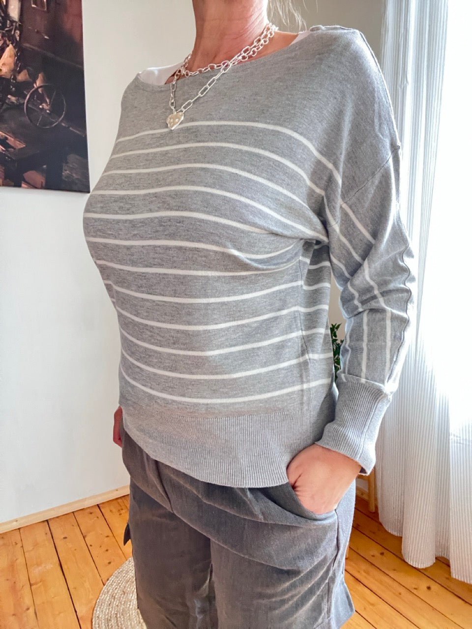Pulli Minka Grau - FROLLEIN KÄTHE Shop