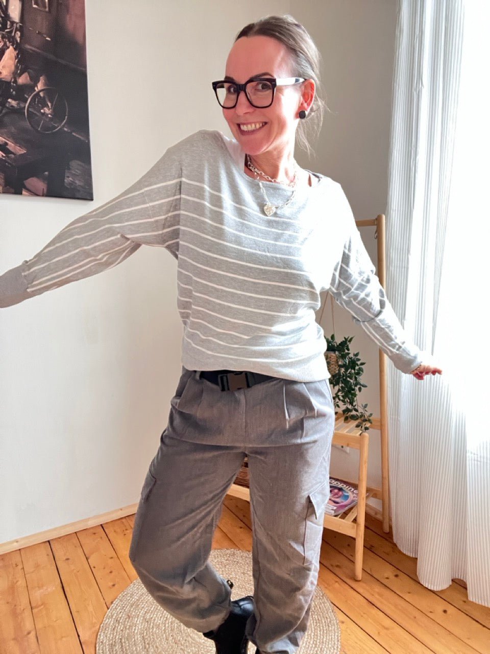 Pulli Minka Grau - FROLLEIN KÄTHE Shop