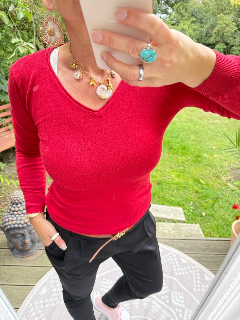 Pulli Morgenstund Cherry - FROLLEIN KÄTHE Shop