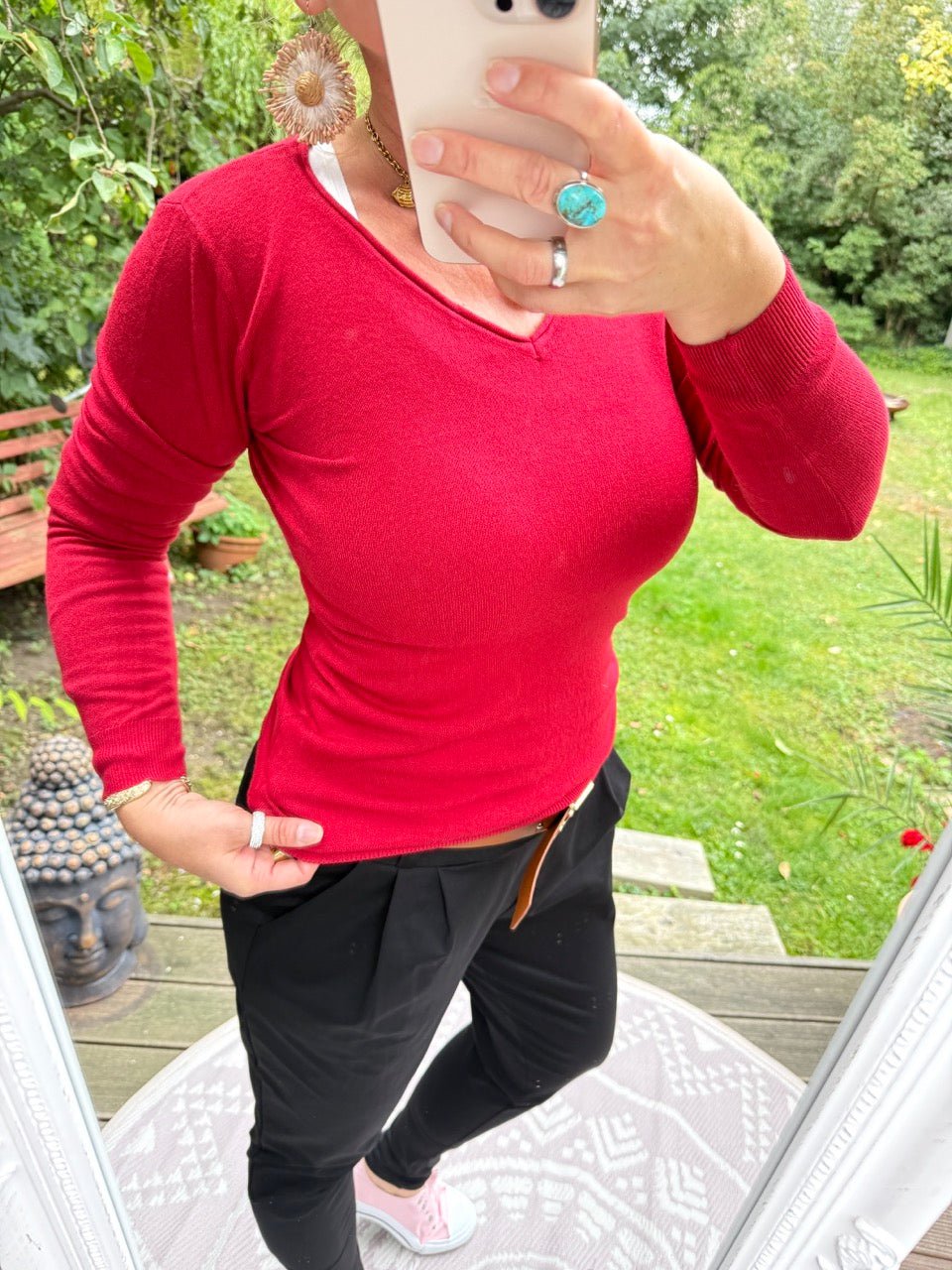 Pulli Morgenstund Cherry - FROLLEIN KÄTHE Shop