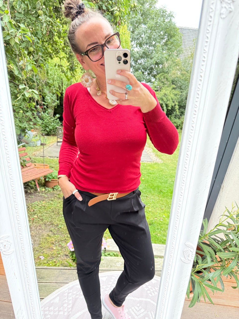 Pulli Morgenstund Cherry - FROLLEIN KÄTHE Shop