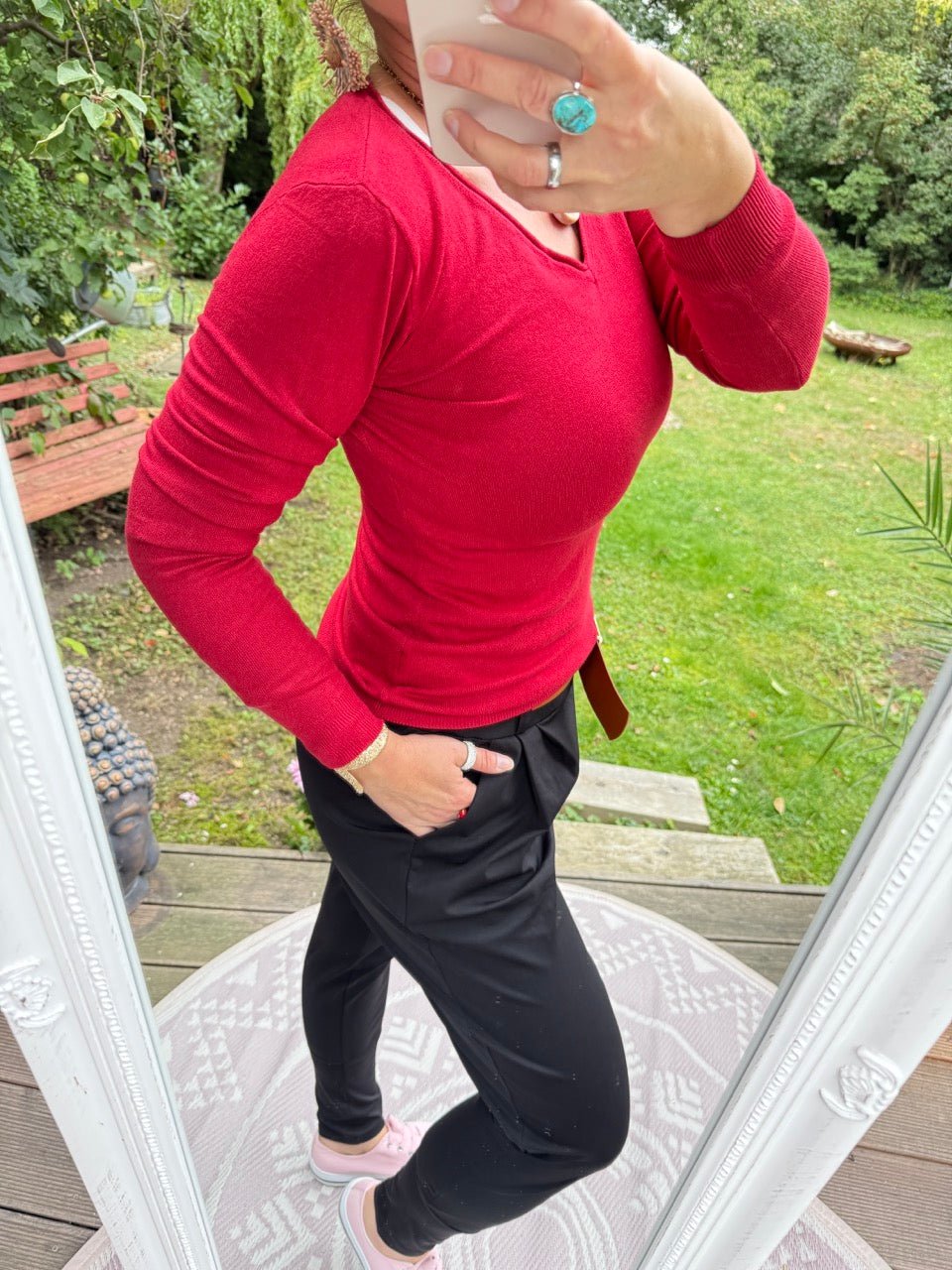 Pulli Morgenstund Cherry - FROLLEIN KÄTHE Shop