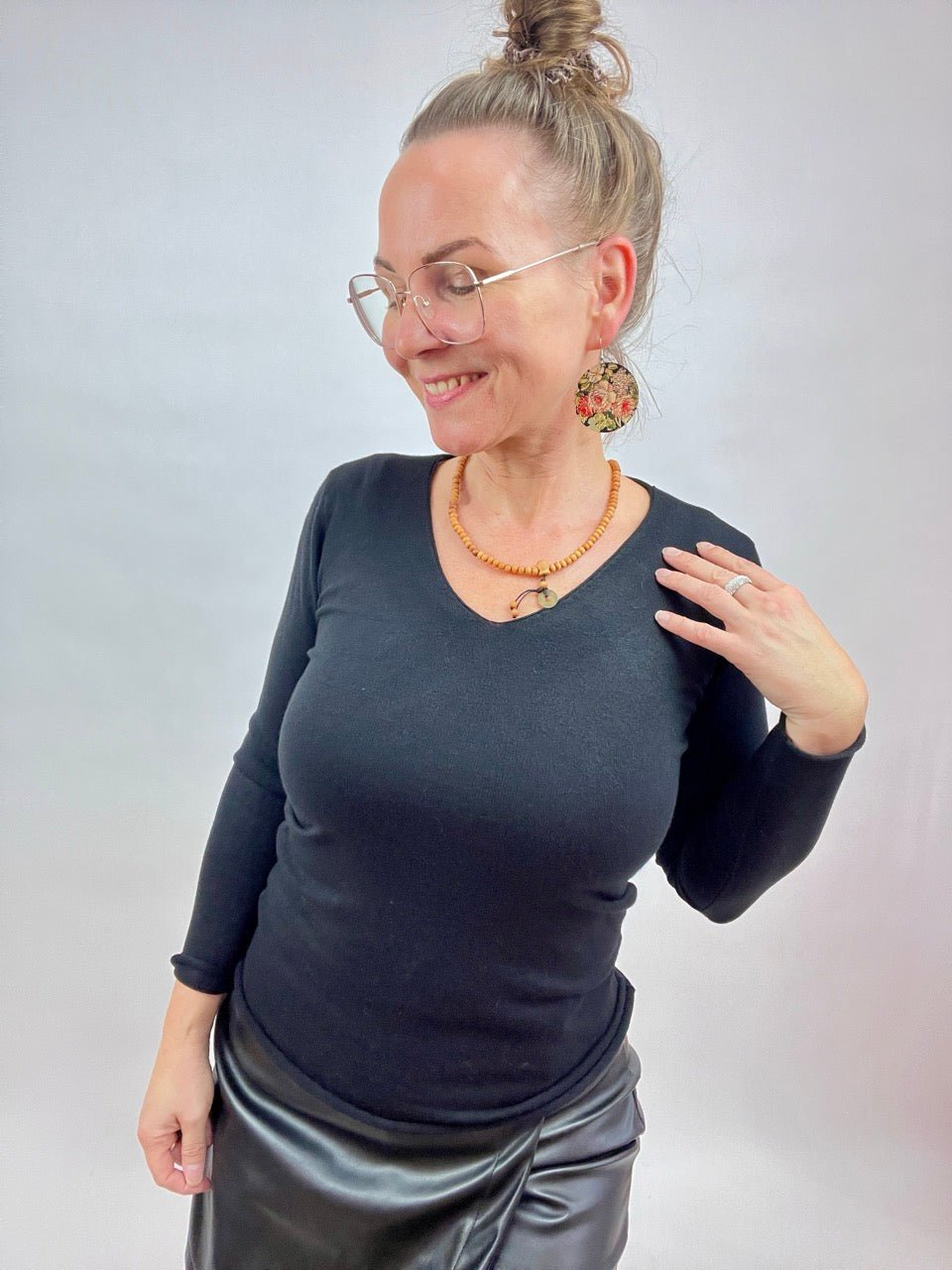 Pulli Morgenstund Schwarz - FROLLEIN KÄTHE Shop