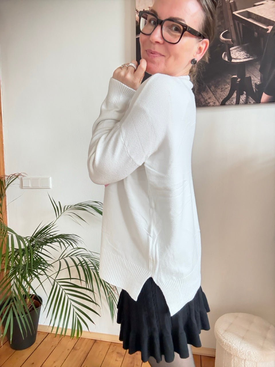 Pulli Pinky Promise Weiß - FROLLEIN KÄTHE Shop