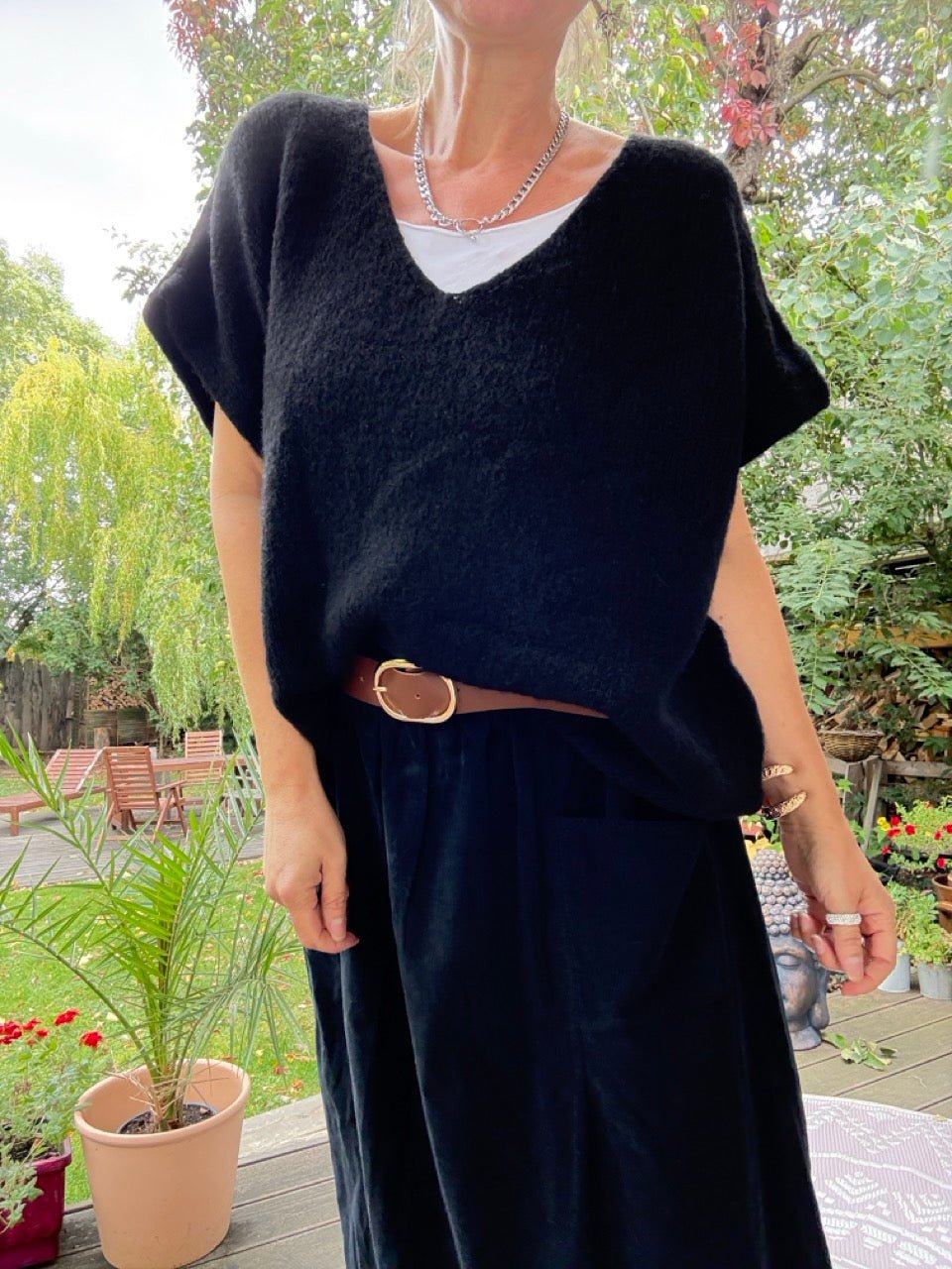Pulli / Pullunder Cozy Dream Schwarz - FROLLEIN KÄTHE Shop