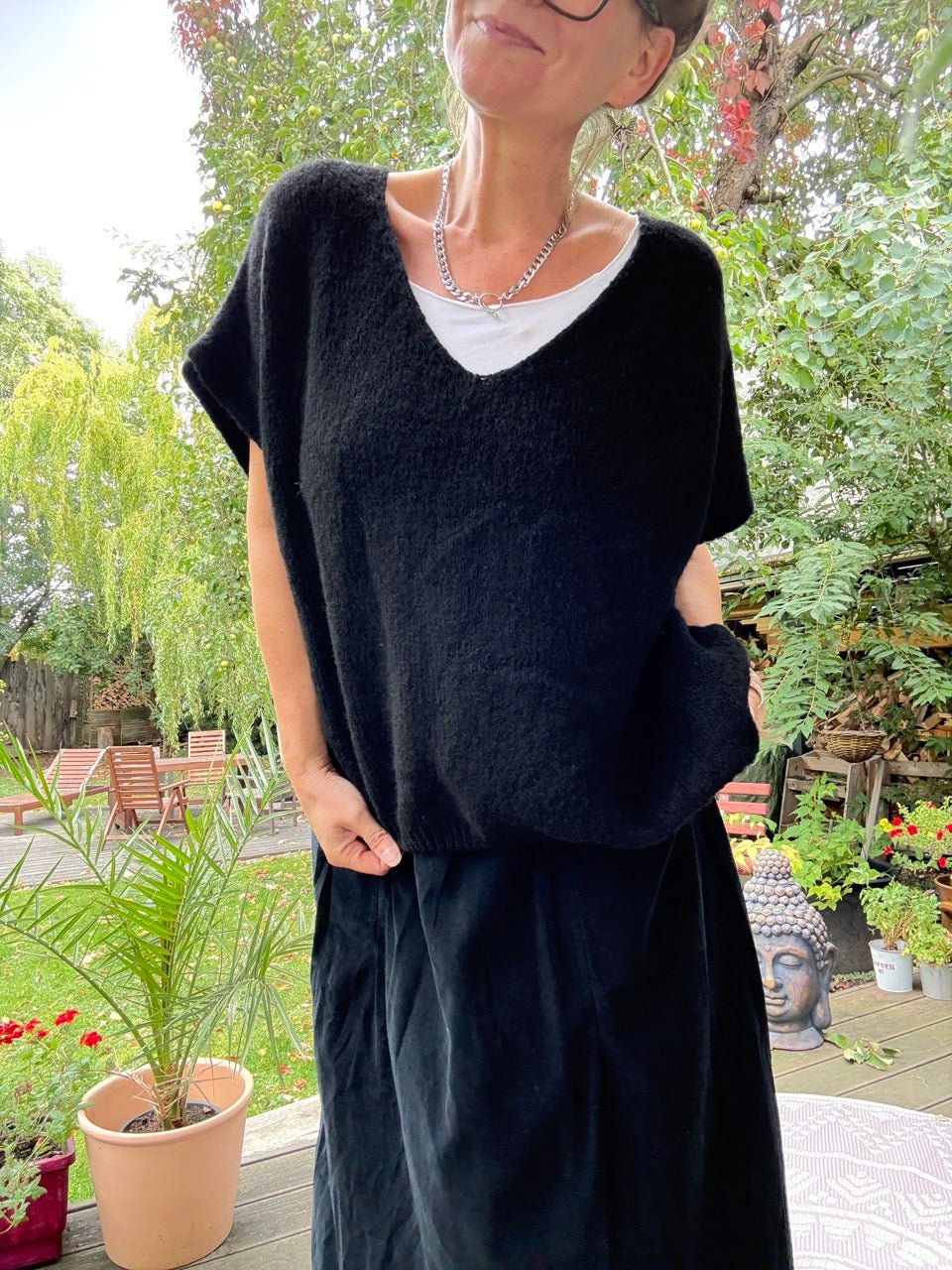 Pulli / Pullunder Cozy Dream Schwarz - FROLLEIN KÄTHE Shop