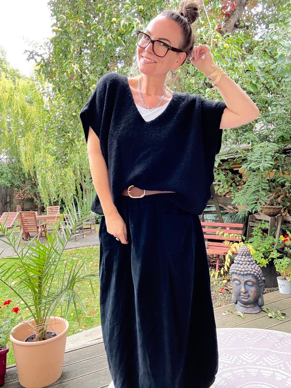 Pulli / Pullunder Cozy Dream Schwarz - FROLLEIN KÄTHE Shop