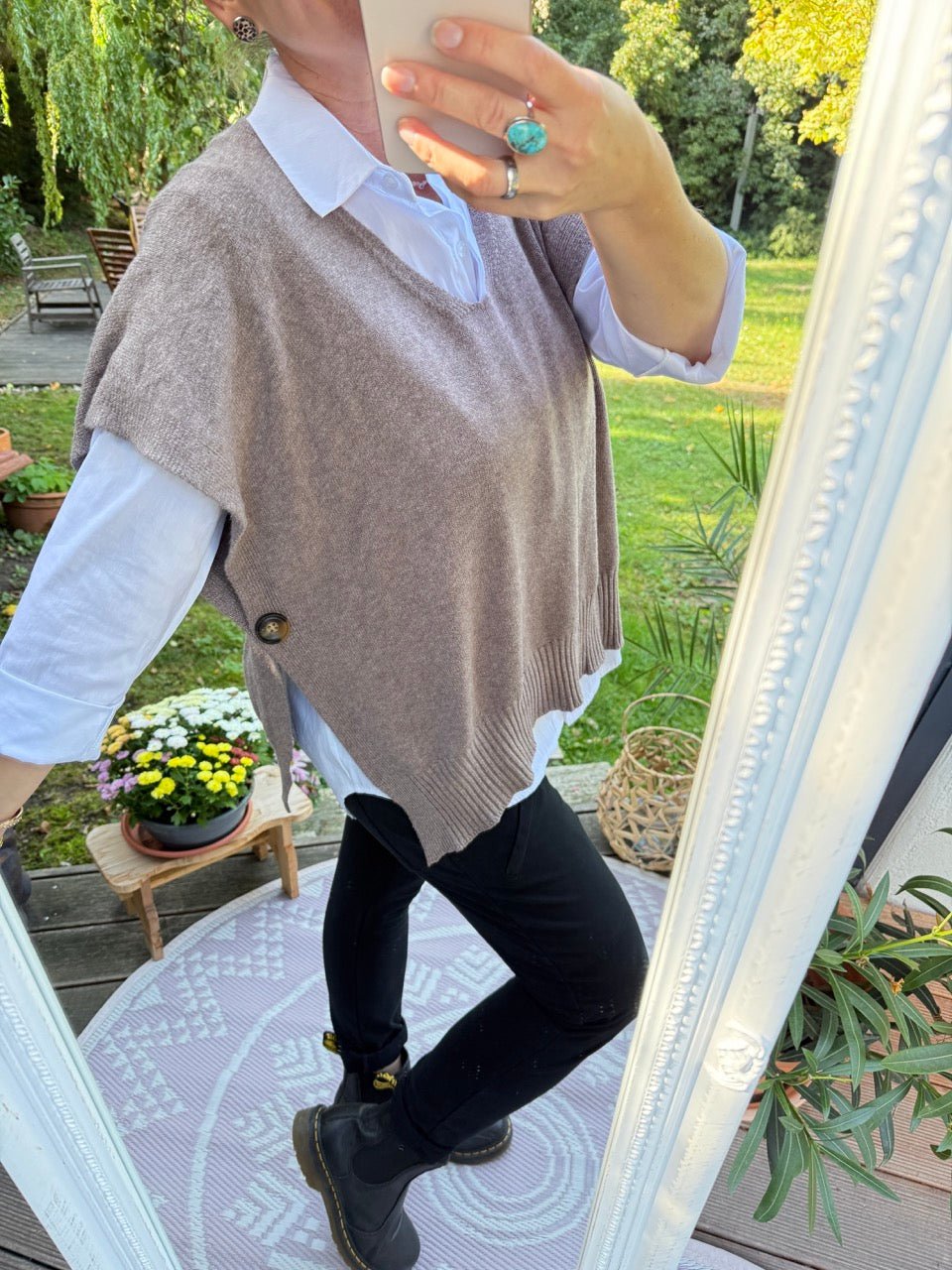 Pulli Pullunder Kaja Cappuccino - FROLLEIN KÄTHE Shop