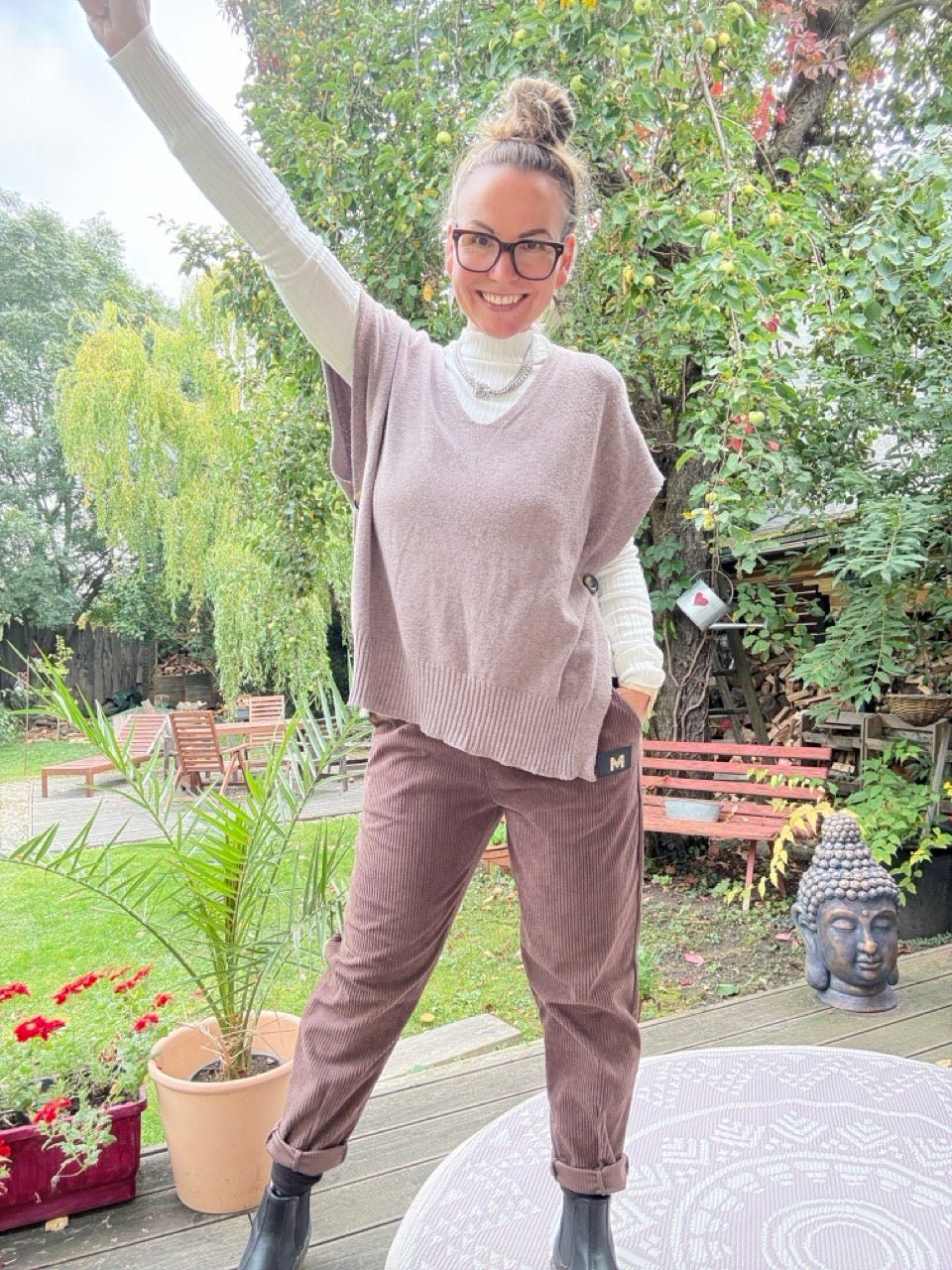 Pulli Pullunder Kaja Cappuccino - FROLLEIN KÄTHE Shop