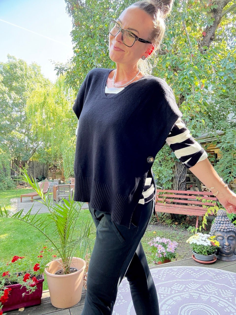 Pulli Pullunder Kaja Schwarz - FROLLEIN KÄTHE Shop