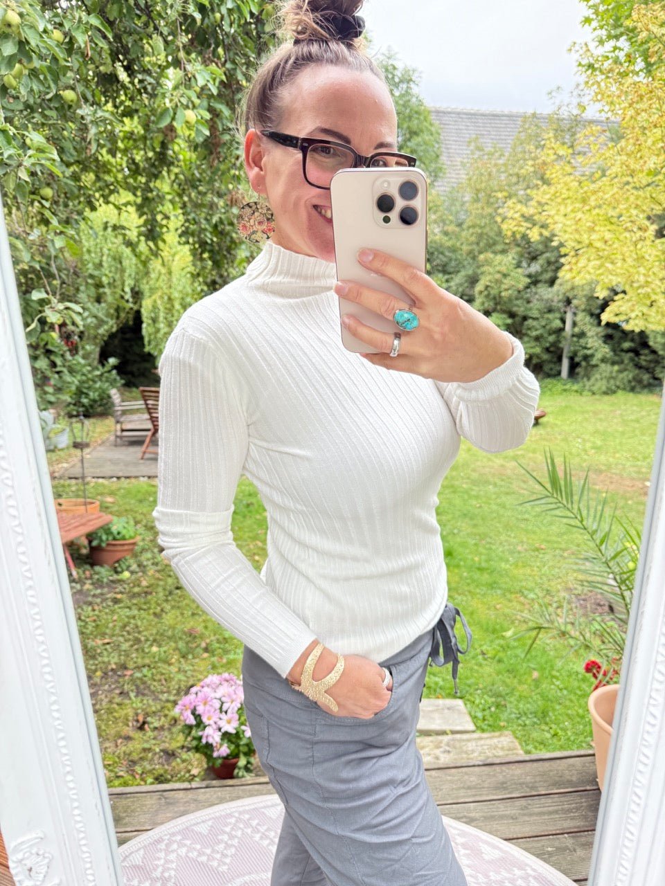 Pulli Sinja Wollweiß - FROLLEIN KÄTHE Shop
