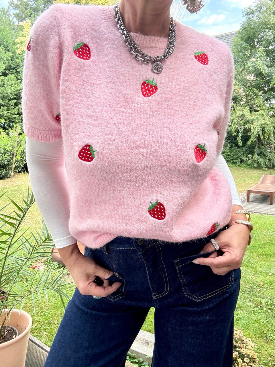 Pulli Strawberry Rose - FROLLEIN KÄTHE Shop