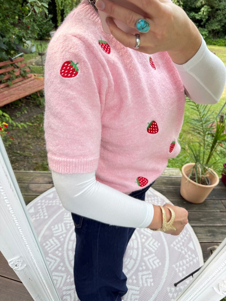 Pulli Strawberry Rose - FROLLEIN KÄTHE Shop