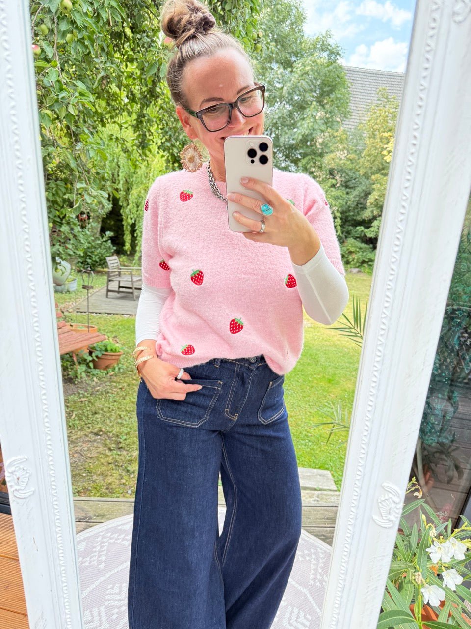 Pulli Strawberry Rose - FROLLEIN KÄTHE Shop