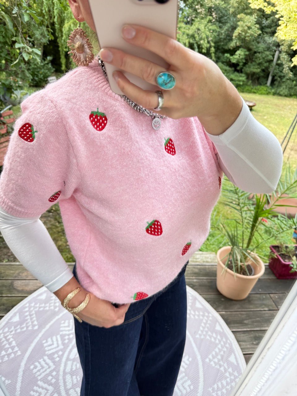 Pulli Strawberry Rose - FROLLEIN KÄTHE Shop