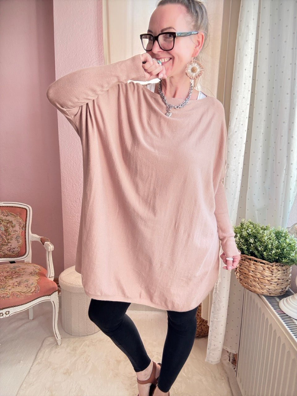 Pulli Wohlfühlweite Nude - FROLLEIN KÄTHE Shop