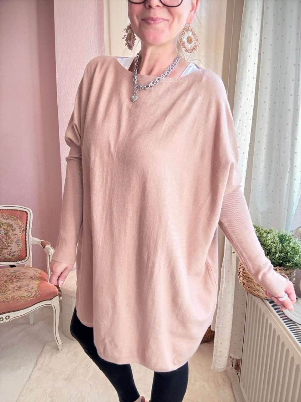 Pulli Wohlfühlweite Nude - FROLLEIN KÄTHE Shop